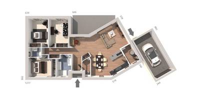 Programme terrain + maison à Nîmes en Gard (30) de 100 m² à vendre au prix de 347000€ - 4