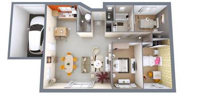 Programme terrain + maison à Bordeaux en Gironde (33) de 90 m² à vendre au prix de 330078€ - 4