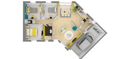 Programme terrain + maison à Angers en Maine-et-Loire (49) de 97 m² à vendre au prix de 251077€ - 4