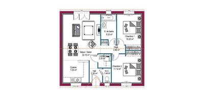 Programme terrain + maison à Bordeaux en Gironde (33) de 64 m² à vendre au prix de 301106€ - 4