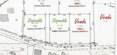Terrain seul à Reuilly en Indre (36) de 934 m² à vendre au prix de 24500€ - 1