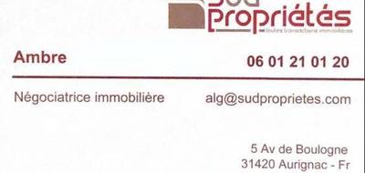 Terrain seul à Sarrecave en Haute-Garonne (31) de 3000 m² à vendre au prix de 29000€ - 2