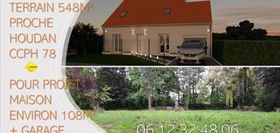 Terrain seul à Houdan en Yvelines (78) de 548 m² à vendre au prix de 85000€ - 1