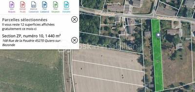 Terrain seul à Quiers-sur-Bézonde en Loiret (45) de 1440 m² à vendre au prix de 19000€ - 2