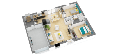 Programme terrain + maison à Melrand en Morbihan (56) de 950 m² à vendre au prix de 160397€ - 3