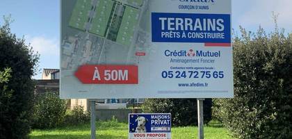 Terrain seul à Courçon en Charente-Maritime (17) de 448 m² à vendre au prix de 69000€
