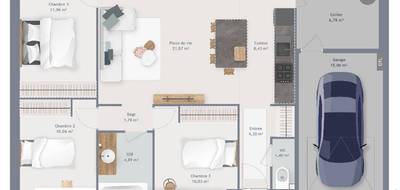Programme terrain + maison à Saint-Gervais-en-Belin en Sarthe (72) de 80 m² à vendre au prix de 197000€ - 4