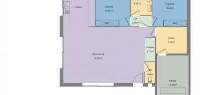 Programme terrain + maison à Perpignan en Pyrénées-Orientales (66) de 100 m² à vendre au prix de 310900€ - 3