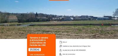 Terrain seul à Vire Normandie en Calvados (14) de 704 m² à vendre au prix de 35380€ - 1