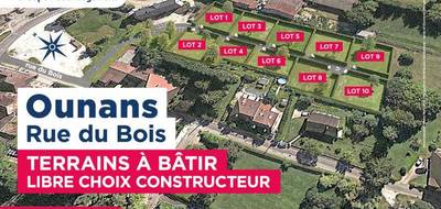 Terrain seul à Ounans en Jura (39) de 631 m² à vendre au prix de 42900€ - 1