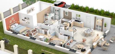 Programme terrain + maison à Chanas en Isère (38) de 695 m² à vendre au prix de 262500€ - 3