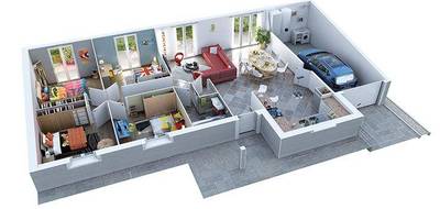Programme terrain + maison à Gillonnay en Isère (38) de 863 m² à vendre au prix de 281400€ - 2