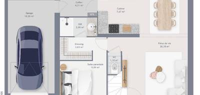 Programme terrain + maison à Montcourt-Fromonville en Seine-et-Marne (77) de 85 m² à vendre au prix de 281000€ - 4