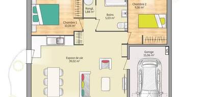 Programme terrain + maison à Bonnières-sur-Seine en Yvelines (78) de 65 m² à vendre au prix de 196000€ - 4