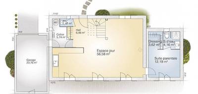 Programme terrain + maison à Saint-Gély-du-Fesc en Hérault (34) de 140 m² à vendre au prix de 597300€ - 4