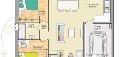 Programme terrain + maison à Beauvais en Oise (60) de 65 m² à vendre au prix de 198000€ - 4