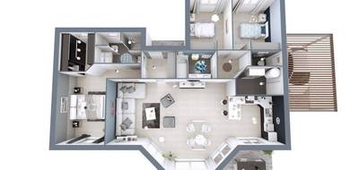 Programme terrain + maison à Eugénie-les-Bains en Landes (40) de 107 m² à vendre au prix de 247000€ - 3