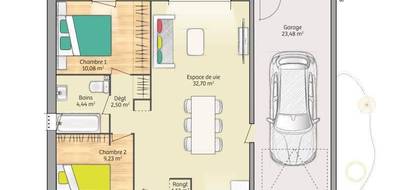 Programme terrain + maison à Saint-Manvieu-Norrey en Calvados (14) de 60 m² à vendre au prix de 170000€ - 4