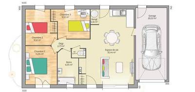 Programme terrain + maison à Le Neubourg en Eure (27) de 73 m² à vendre au prix de 202900€ - 4