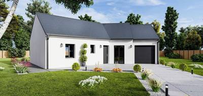 Programme terrain + maison à Courcelles-de-Touraine en Indre-et-Loire (37) de 82 m² à vendre au prix de 188008€ - 1