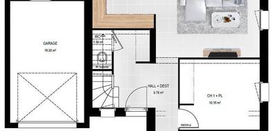 Programme terrain + maison à Rives-du-Loir-en-Anjou en Maine-et-Loire (49) de 132 m² à vendre au prix de 387000€ - 4