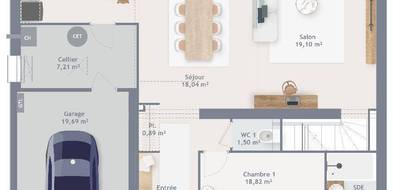 Programme terrain + maison à Gambais en Yvelines (78) de 160 m² à vendre au prix de 554700€ - 4