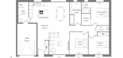 Programme terrain + maison à Châteauroux en Indre (36) de 95 m² à vendre au prix de 234500€ - 4