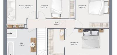 Programme terrain + maison à Neuve-Chapelle en Pas-de-Calais (62) de 125 m² à vendre au prix de 360000€ - 4