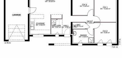 Programme terrain + maison à Saint-Xandre en Charente-Maritime (17) de 85 m² à vendre au prix de 349931€ - 4