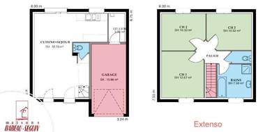 Programme terrain + maison à Niort en Deux-Sèvres (79) de 79 m² à vendre au prix de 281276€ - 3