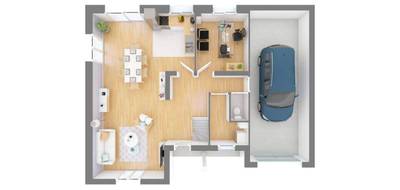 Programme terrain + maison à Chisseaux en Indre-et-Loire (37) de 99 m² à vendre au prix de 280608€ - 4