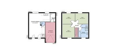 Programme terrain + maison à Raslay en Vienne (86) de 84 m² à vendre au prix de 167251€ - 2