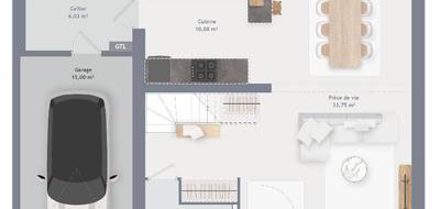 Programme terrain + maison à Dieudonné en Oise (60) de 90 m² à vendre au prix de 272000€ - 4