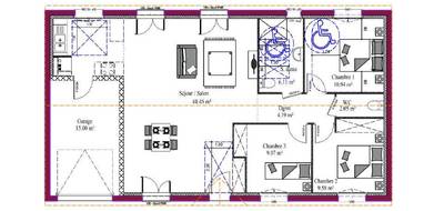 Programme terrain + maison à Podensac en Gironde (33) de 90 m² à vendre au prix de 240000€ - 3