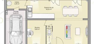 Programme terrain + maison à Chailly-en-Bière en Seine-et-Marne (77) de 90 m² à vendre au prix de 326000€ - 4