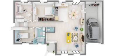 Programme terrain + maison à Saint-Junien en Haute-Vienne (87) de 108 m² à vendre au prix de 235431€ - 3