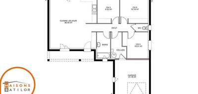 Programme terrain + maison à Sauvigney-lès-Gray en Haute-Saône (70) de 89 m² à vendre au prix de 214360€ - 4