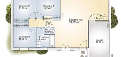 Programme terrain + maison à Valflaunès en Hérault (34) de 83 m² à vendre au prix de 377800€ - 4