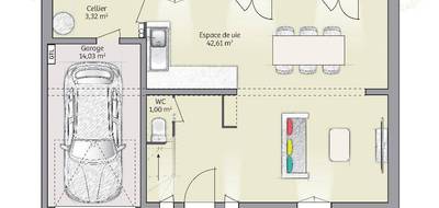 Programme terrain + maison à Hénonville en Oise (60) de 80 m² à vendre au prix de 308000€ - 4