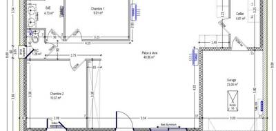 Programme terrain + maison à Châteauroux en Indre (36) de 70 m² à vendre au prix de 163980€ - 4