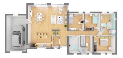 Programme terrain + maison à Amboise en Indre-et-Loire (37) de 110 m² à vendre au prix de 248947€ - 4