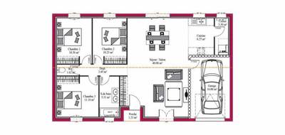 Programme terrain + maison à Chermignac en Charente-Maritime (17) de 92 m² à vendre au prix de 252000€ - 3