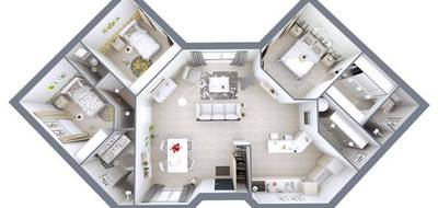 Programme terrain + maison à La Réole en Gironde (33) de 99 m² à vendre au prix de 233000€ - 4