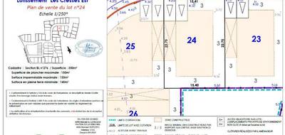 Terrain seul à Vic-la-Gardiole en Hérault (34) de 350 m² à vendre au prix de 213750€ - 2