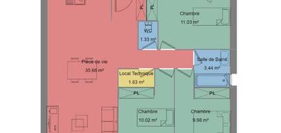 Programme terrain + maison à Laurac-en-Vivarais en Ardèche (07) de 73 m² à vendre au prix de 199950€ - 4