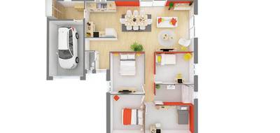 Programme terrain + maison à Briollay en Maine-et-Loire (49) de 93 m² à vendre au prix de 307795€ - 4