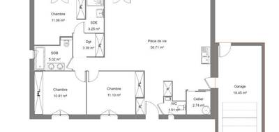 Programme terrain + maison à La Calmette en Gard (30) de 100 m² à vendre au prix de 320000€ - 4