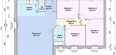 Programme terrain + maison à Domazan en Gard (30) de 93 m² à vendre au prix de 285000€ - 4