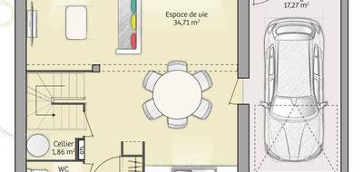 Programme terrain + maison à Gournay-en-Bray en Seine-Maritime (76) de 74 m² à vendre au prix de 196000€ - 4