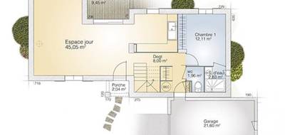 Programme terrain + maison à Mas-de-Londres en Hérault (34) de 105 m² à vendre au prix de 397100€ - 4